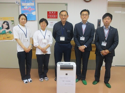 静岡トヨタ自動車株式会社様より空気清浄機を寄贈していただきました。